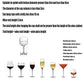 MHome Wine Glass Hanging Rack with 6 Hooks, Metal Iron Free Standing Wine & Wine Decanter Holder Black Only.