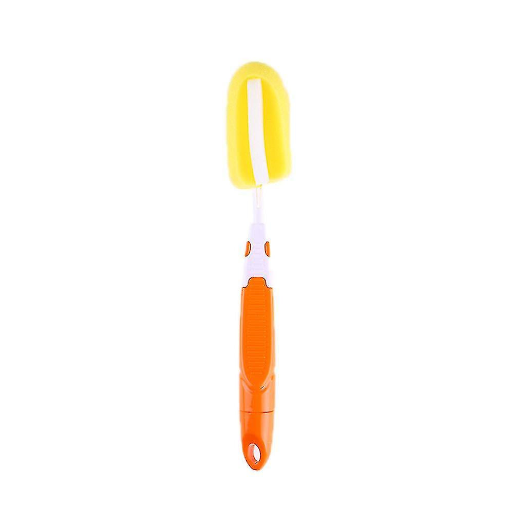 Bottle Brush Sponge Head Handle Bottle Nipple Brush Hanging Depth Cleaning