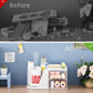Desk Organizer with 2 Drawer, 360°Rotating Pen Holder for Desk,  with 6 Slots Pencil Organizer + 2 Drawer