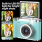 MTech 8X Zoom Digital Camera for Vlogging, 1080P HD, 2.4" IPS Screen, Rechargeable with Card Reader & OTG, Photo/Video/Webcam, Ideal Gift for Teens Beginners