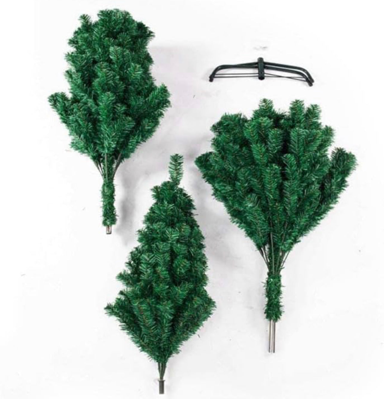 Christmas Tree Artificial Hinged Xmas Tree fire-Resistant and Non-allergenic Christmas Ornament with 850 Branch Tips Foldable Metal Stand Holiday Decoration Tree for Home Office Party 2.2M Height