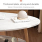 MFurn White Marble Coffee Table – Nordic Double-Layer Wooden Living Room Table