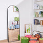 Full Length Mirror Standing or Wall Arched Design Full Length Mirror for Bedroom Wall Mirror with Aluminum Alloy Frame 160x50cm