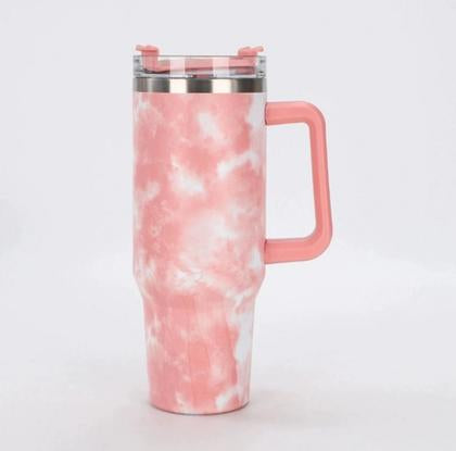 M-Home 1200ml Stainless Steel Thermal Bottle Cup with Handle, Lid & Reusable Straw – Leakproof, Double-Wall Insulated, Dishwasher Safe, Hot &amp; Cold Drink Travel Tumbler