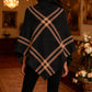 Ladies Geometric Knitted Poncho