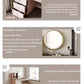 Nordic Style Modern Vanity Dresser With LED Mirror - Available In Brown or White Only PreOrder Sales Available!!!