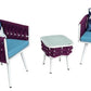 MFurn Delwyn 3-Piece Twist Rope Aluminum Garden Dining Set – Weather & UV Resistant