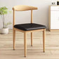 MFurn Scandinavian Dining Chair – PU Leather Upholstered Seat with Steel Frame