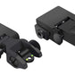 Tactical Fiber Optics Low Profile Flip up Iron Sight with Front Red Dot Sight and Rear Green Dot Sight