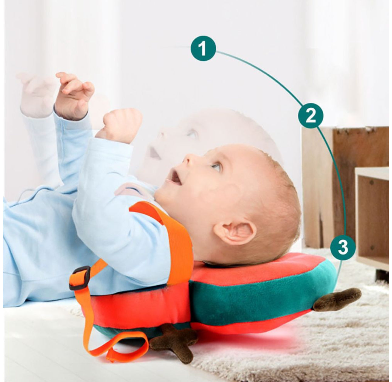 Baby Protection Pillow, Soft & Comfortable Support For Baby's Head