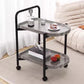 Storage Trolley Cart Removable Side Table with Wheels Multifunctional Storage Organizer for Kitchen Bathroom Living Room Laundry,Utility Rolling Carts 2Tier- Various Options
