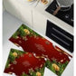 MHome Christmas Themed Floor Mat Set 2pc Various Colours