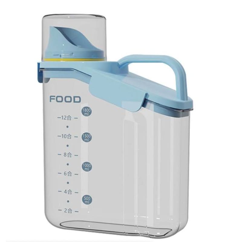 Multi-Purpose Food Storage Container with Pouring Spout & Measuring Cu ...