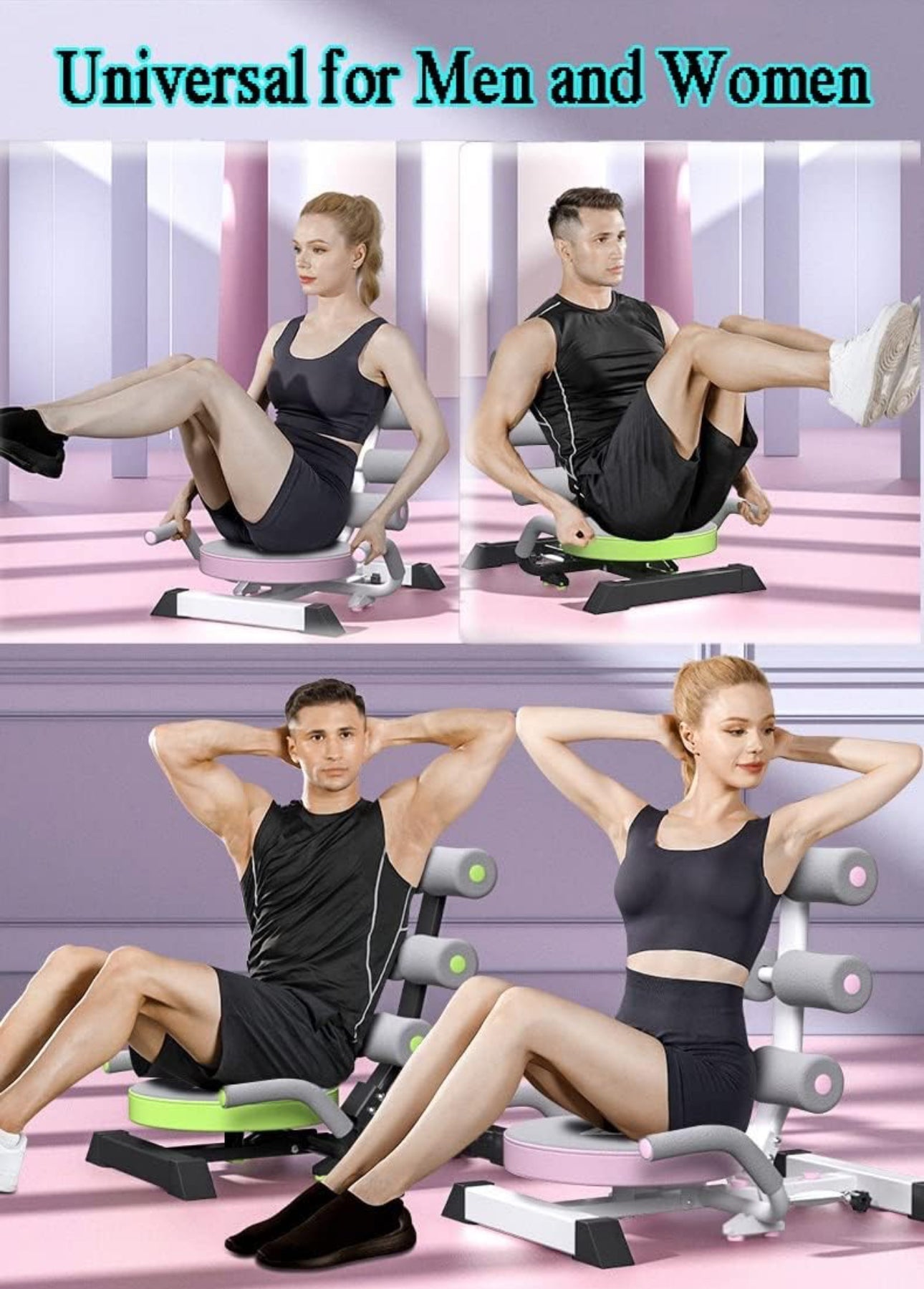 Pro-Sportz 
Sit Up Exercise Equipment, Abdominal Exercise Machine Ab Machine Abs Workout Equipment for Woman Home Gym