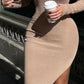 Ladies Long Sleeved Knitted Dress-Various Colours