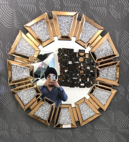Elegant Classy Round Modern Designer Mirror For Home Decor