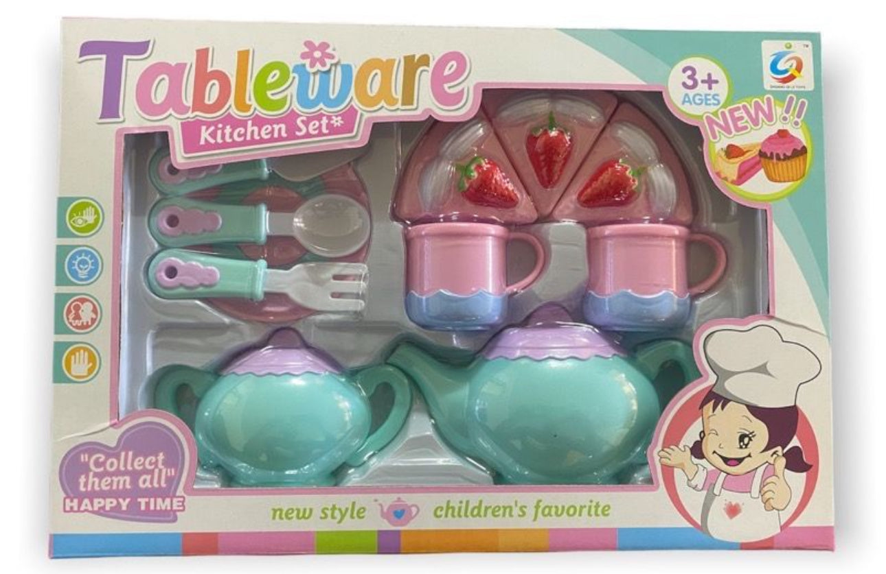 Pretend Play Tea Set for Little Girls