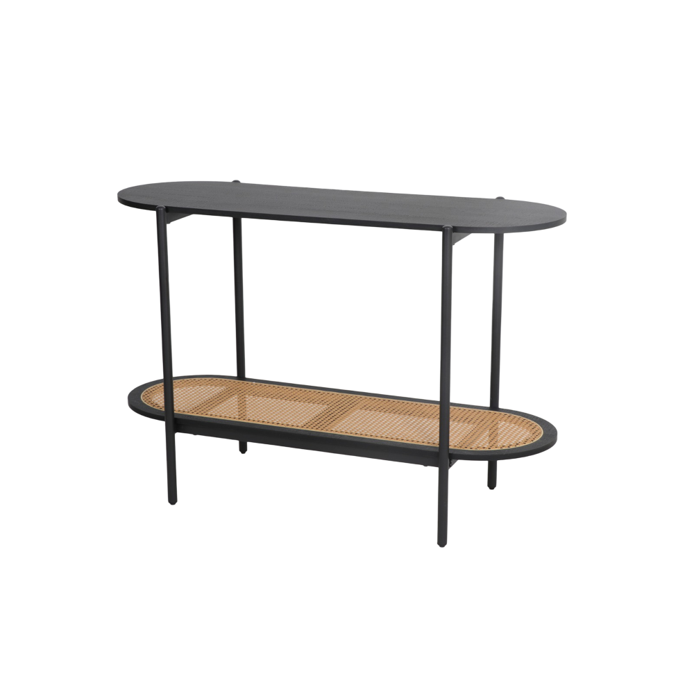 MFurn Luxury Rattan Entrance Console Table – Modern Entryway Storage