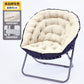 MFurn Folding Moon Chair Velvet Saucer Chair Various Colours