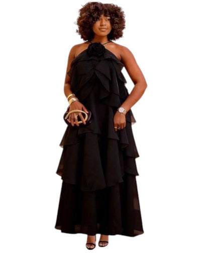 Ladies Multilayer Maxi Dress-Various Colours