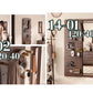 MFURN Multifunctional Full Length Mirror Wood With Shelf And Hooks 120x40cm
