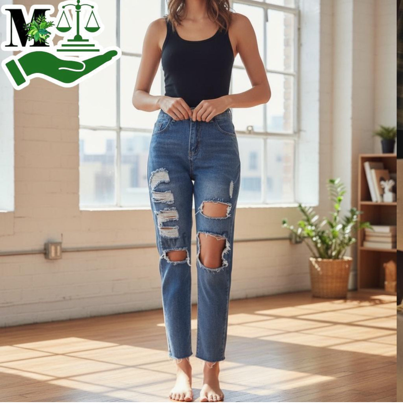 Ladies Boyfriend Jeans