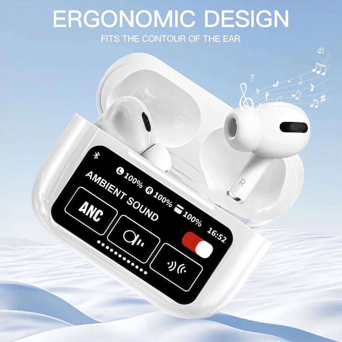 MTech Premium Noise-Cancelling Touch Control Earbuds