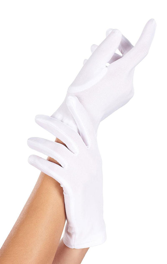Unisex Short White Gloves