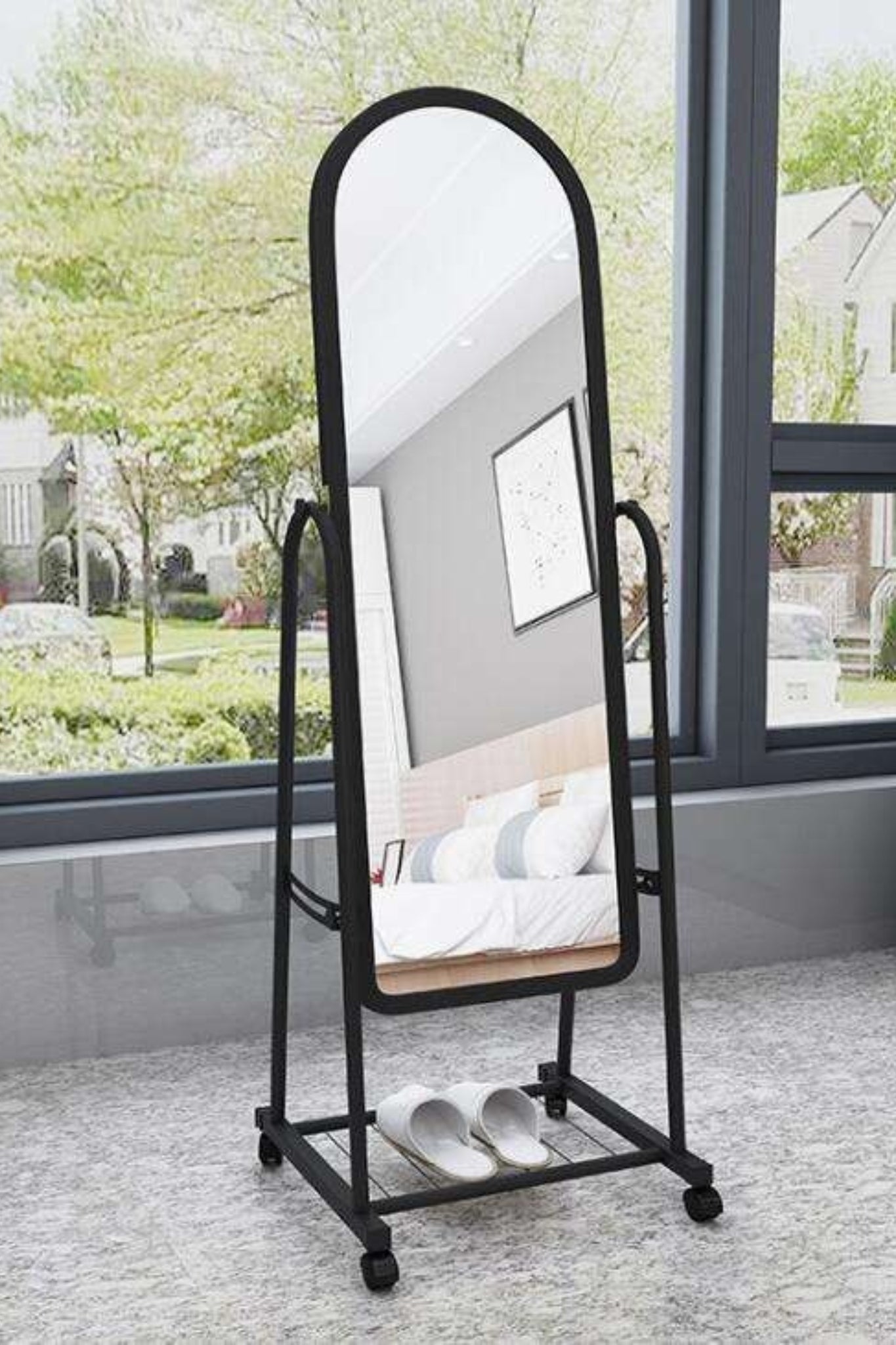 MHome Full Length Free Standing Mirror On Wheels - Various Options
