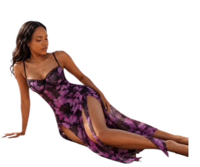 Ladies Floral Maxi Dress-Various Colours