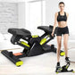 Steppers for Exercise, V-Type Step Fitness Machines with Resistance Bands ,Hydraulic Fitness Stepper with Pull Rope, for Women and Men
