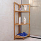 MHome Bamboo Bathroom Stand & Bamboo Wall Shelves