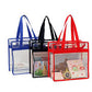Clear Tote Bag, Stadium Security Approved, See Through Handbag Purse, Transparent Messenger Bag with Zipper Closure Crossbody Shoulder Bag with Adjustable Strap