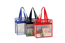 Clear Tote Bag, Stadium Security Approved, See Through Handbag Purse, Transparent Messenger Bag with Zipper Closure Crossbody Shoulder Bag with Adjustable Strap