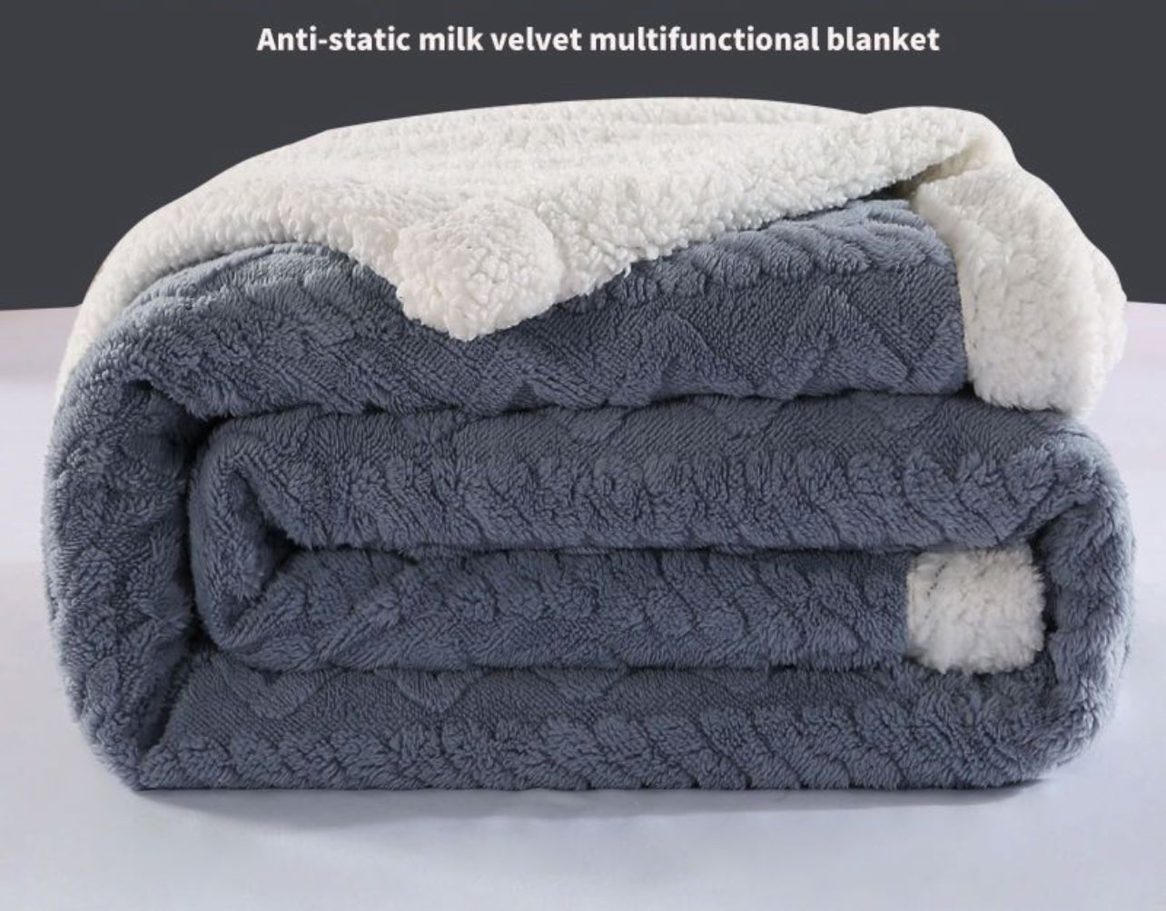 Geometric Pattern Woolen Sofa Throw/ Blanket - Queen Size