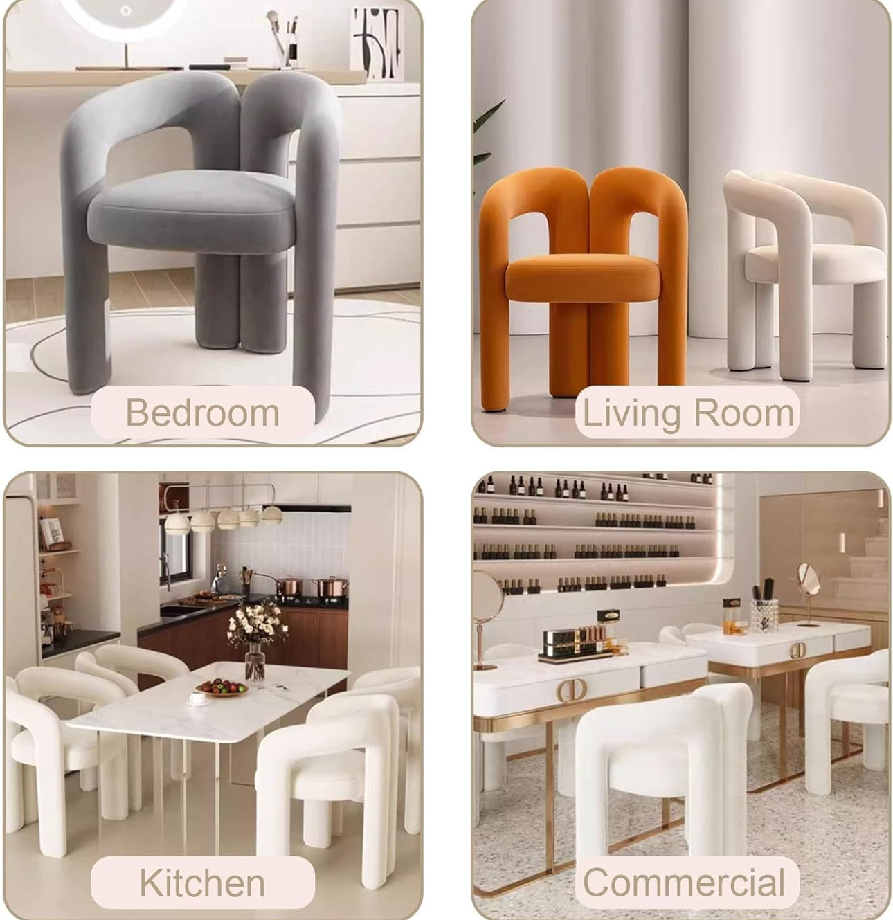 MFurn Padded Lounge Chair Living Room Accent Armchair-Various Colours