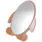 MHome Penguin Shaped Wooden Makeup Mirror for Vanity and Tabletop