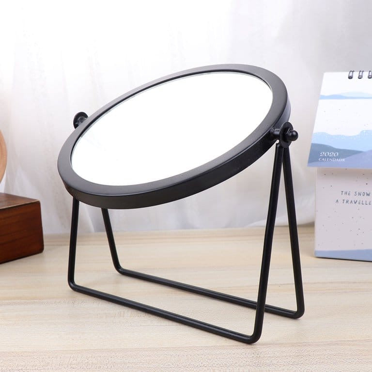 Iron Tabletop Makeup Mirror