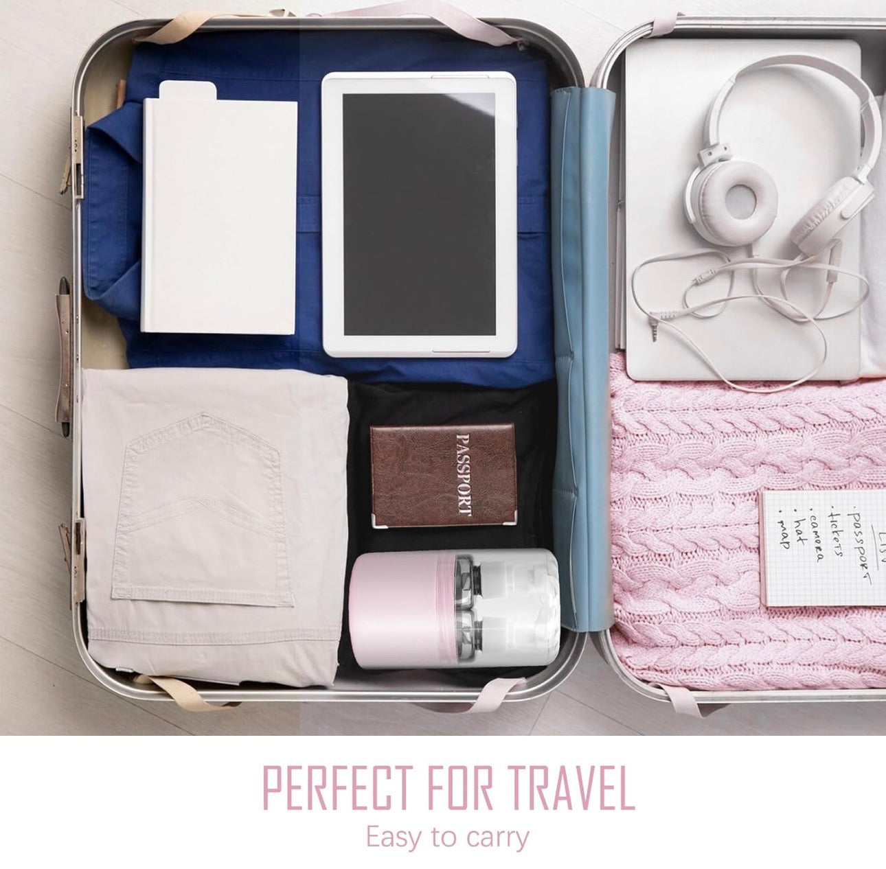 MHome 4:1 Travel Containers for Toiletries, Leak-Proof Refillable Plastic Bottles with Lid, Toiletry Containers for Shampoo 8pc Set