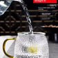 Stylish Simple Tumbler Glass, Glass Cup, Crystal Glass, Hammer Glass, Heat Resistant, Band, With Handle, Hot Water Drinking Cup
