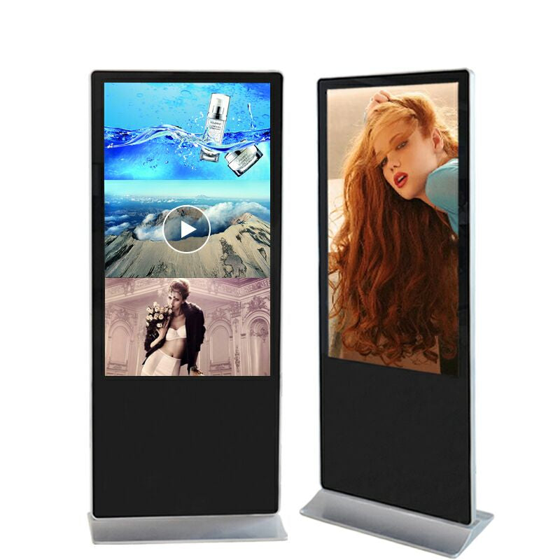 55 Inch LCD Digital Signage Media Player Indoor Floor Standing Display