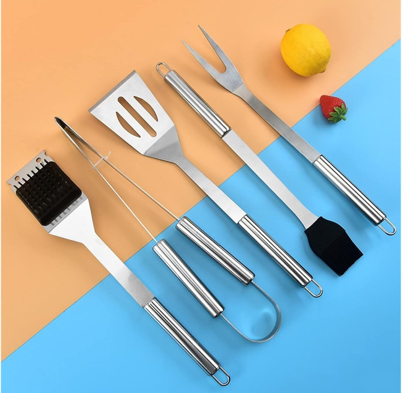 MHome Stainless Steel 20pc Braai/BBQ Tool Set