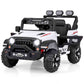 MTech 12V Kids Ride on Jeep with Remote Control and Wireless Connection-White