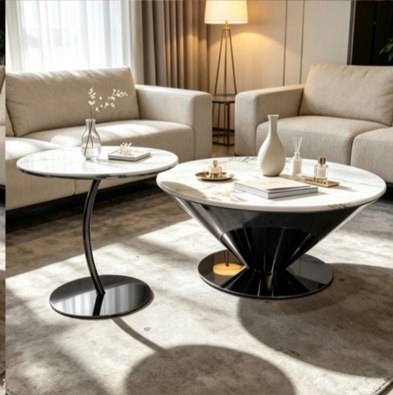 MFURN Sophia Contemporary Nesting Table 2pcSet-Various Colours