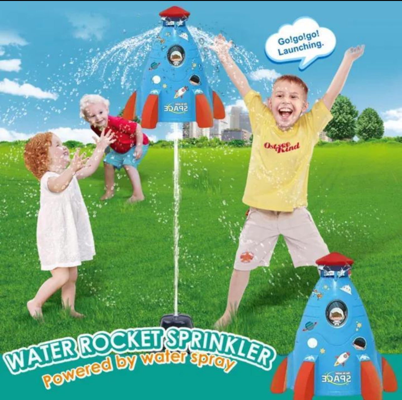 Sky Jet Rocket Sprinkler To Cool Off The Summer Heat!