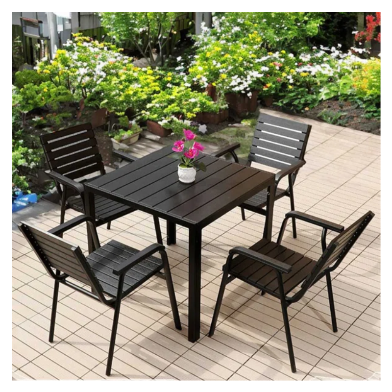 MFurn Outdoor Furniture Lounge Patio Dining Table And Chairs Set 5pc