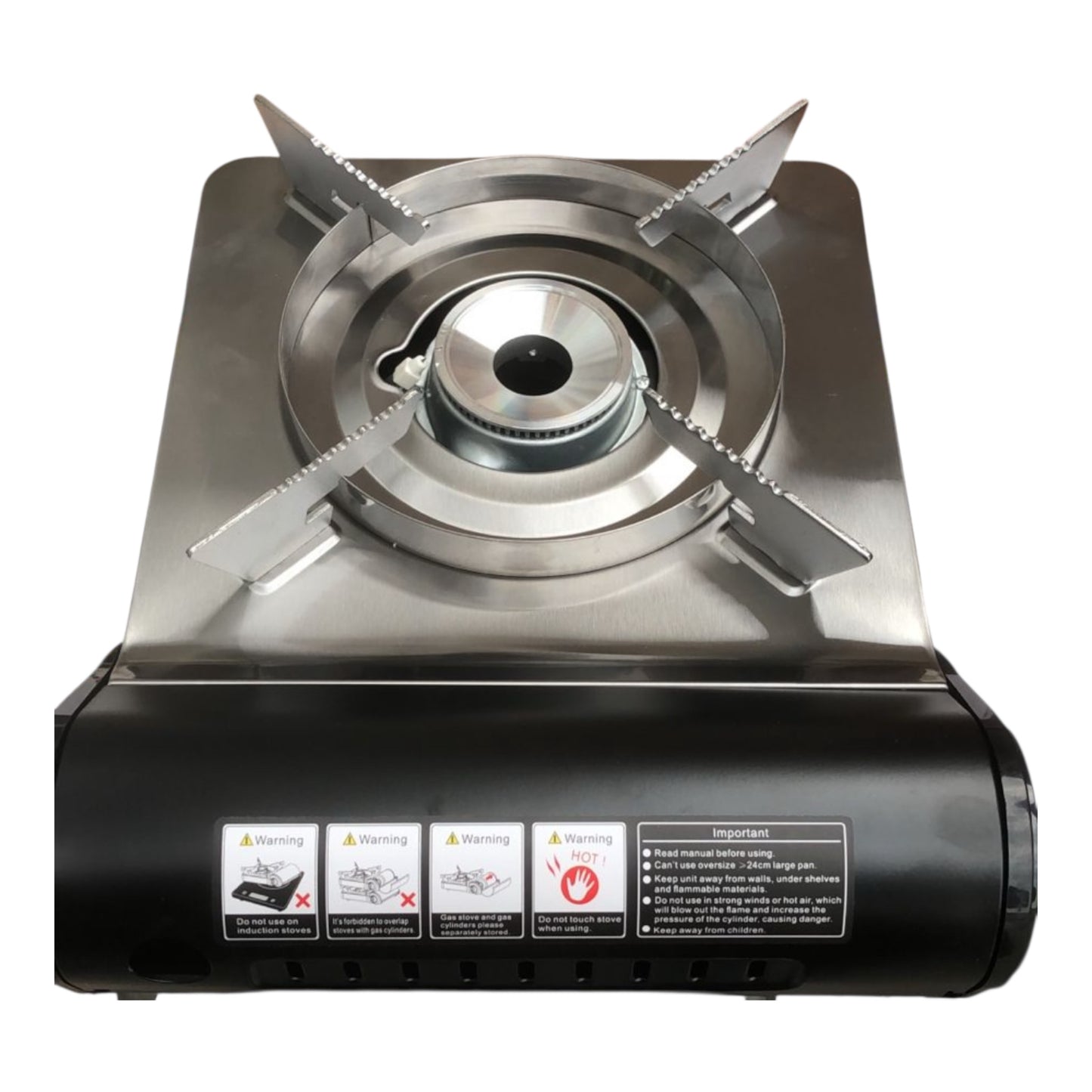 Safy Butane Camping Stove with Portable Case, High-Power Portable BBQ Grill Butane Camping Stove for Backpacking, Beach Parties & Outdoor Cooking