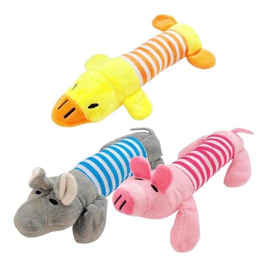 Cute Pet Dog Chew Toy  Squeaky Soft Plush Play Sound Puppy Teeth Toys