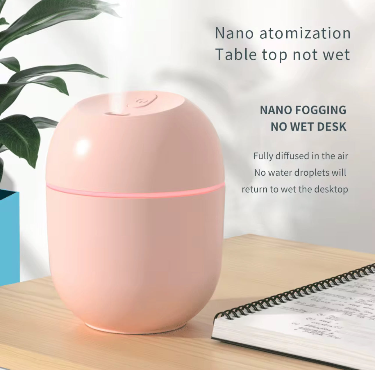 MTech
Compact Portable Desktop Air Humidifier - Color-Changing Atmosphere Lights - Various Options