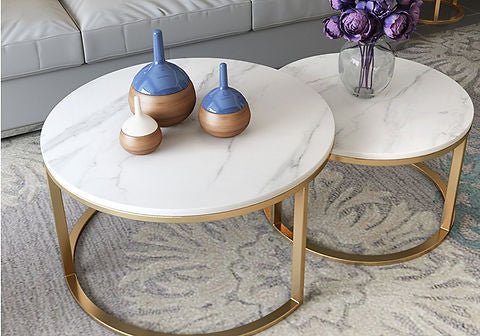 Marble Coffee Table Top with Legs, Natural Stone Beside/Corner Table for Living Room, Handmade Centre Table Furniture, Modern Nesting Table.